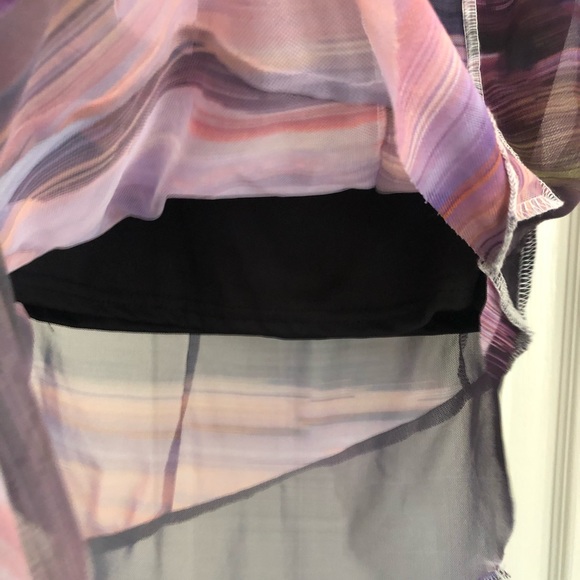 NWT Missguided Mesh Asymmetrical Midi Skirt - Picture 7 of 8